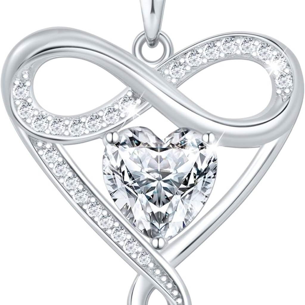 925 Sterling Silver Infinity Necklace - Exquisite Silver Jewelry For Women, Love